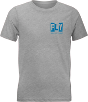 Youth Fly Punk Tee Grey Yl - FLY RACING