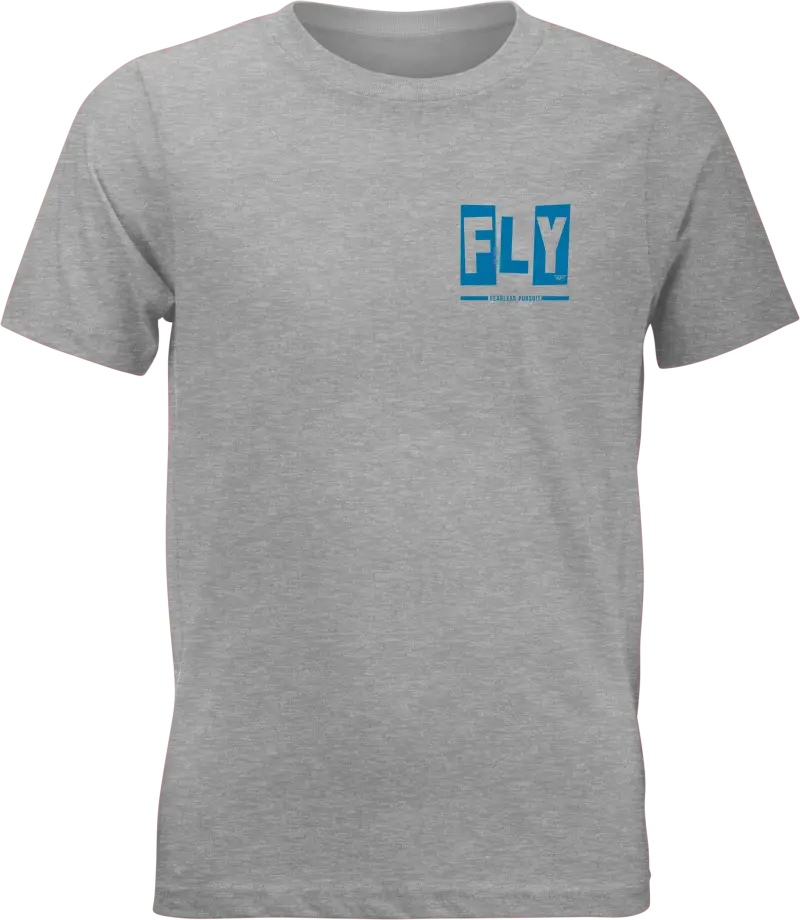 Youth Fly Punk Tee Grey Yl - FLY RACING