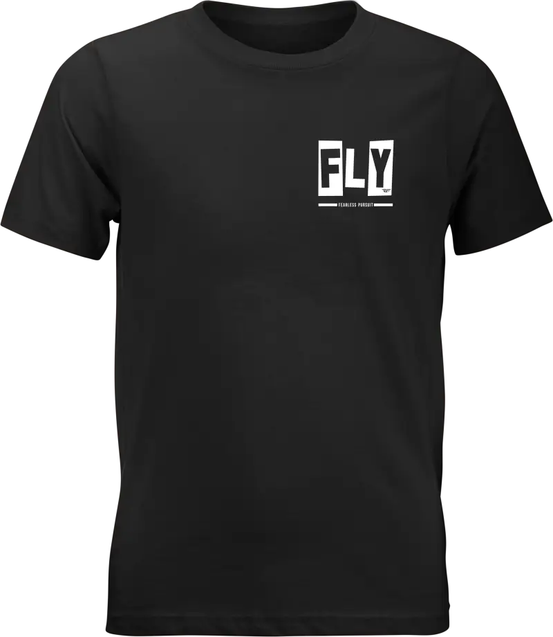 Youth Fly Punk Tee Black Ym - FLY RACING