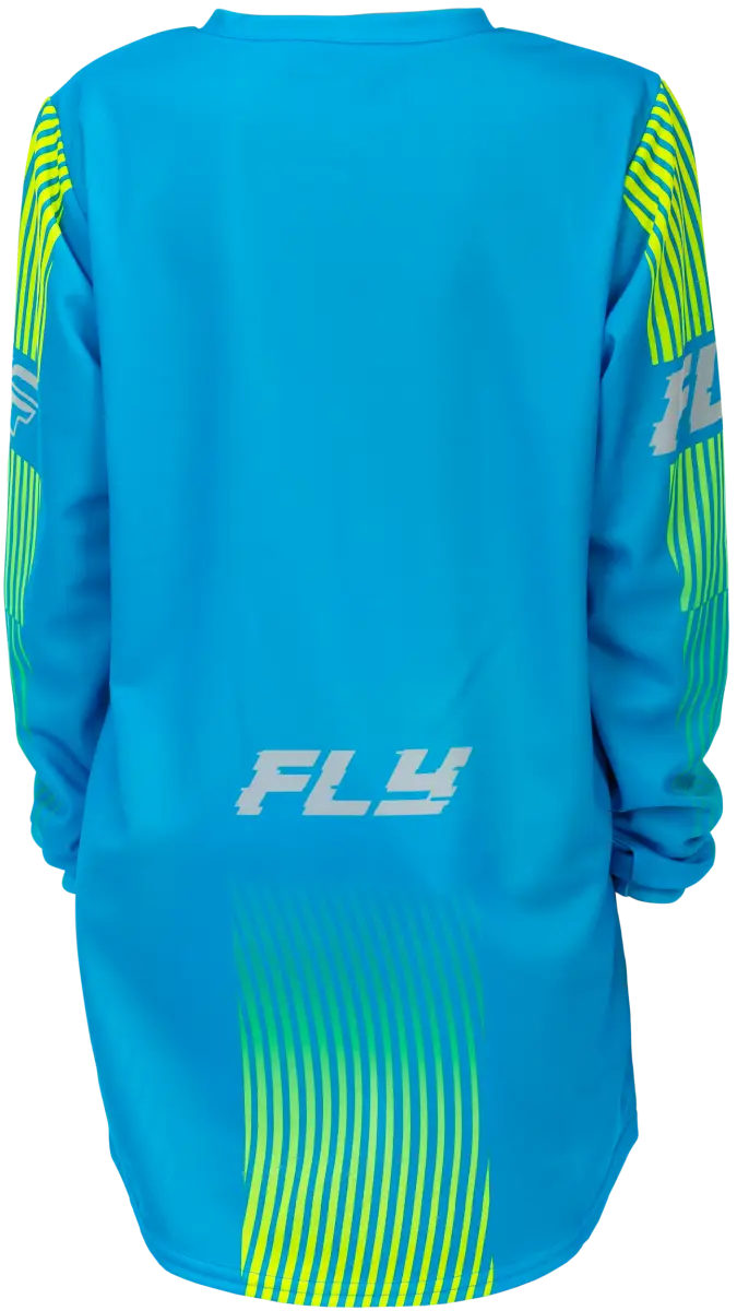 Youth F 16 Jersey Blue/Hi Vis Yl - FLY RACING