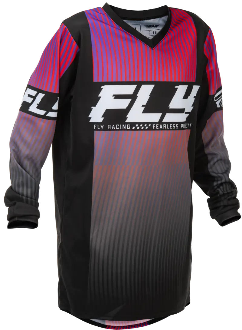Youth F 16 Jersey Black/Red/Purple Ym - FLY RACING