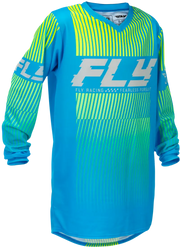 Youth F 16 Jersey Blue/Hi Vis Yxl - FLY RACING