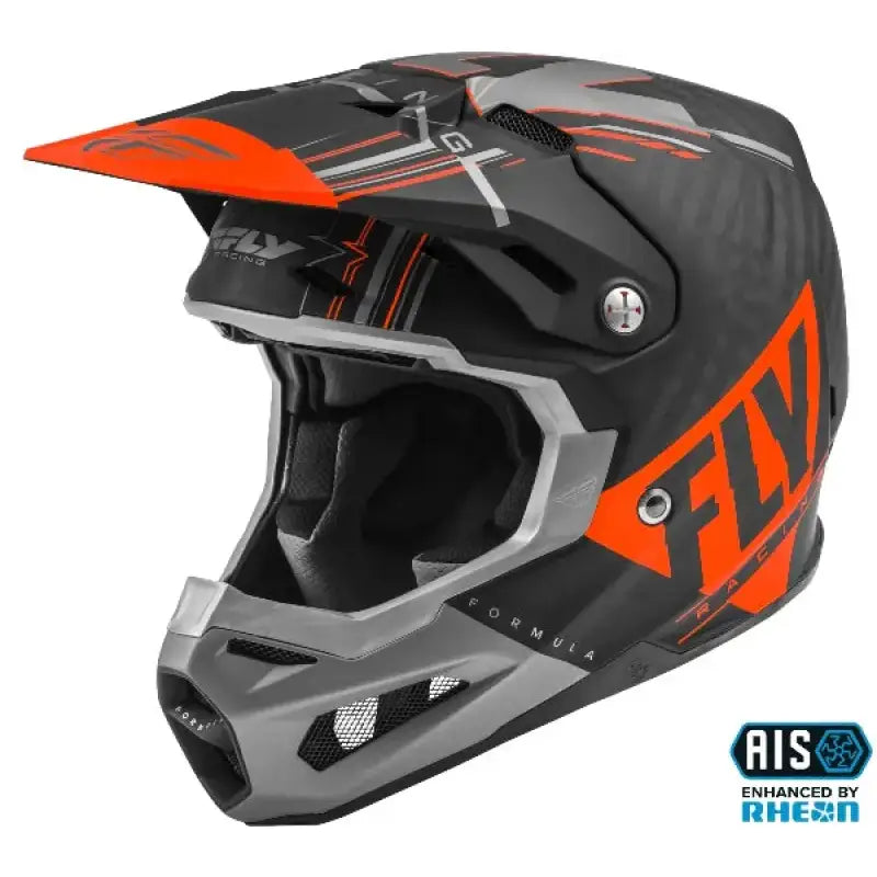 Youth Formula C. Vector Helmet Matte Orange/Grey/Black Yl