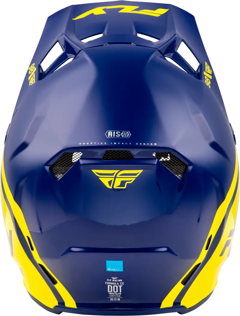 Youth Formula Cc Objective Helmet Navy/Yellow Yl