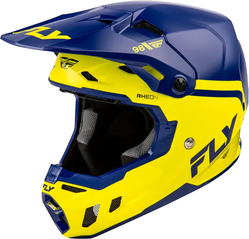 Youth Formula Cc Objective Helmet Navy/Yellow Yl