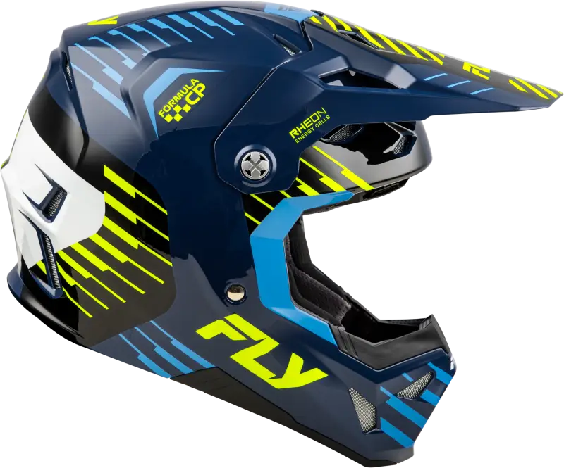 Youth Formula Cp Slice Helmet Navy/Hi Vis/White Yl