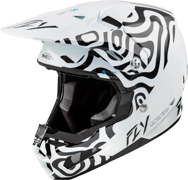 Youth Formula S Carbon Abyss Helmet White/Black Yl