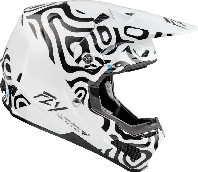 Youth Formula S Carbon Abyss Helmet White/Black Yl