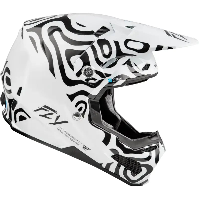 Youth Formula S Carbon Abyss Helmet White/Black Yl