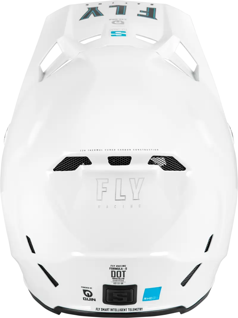 Youth Formula S Carbon Solid Helmet White Yl