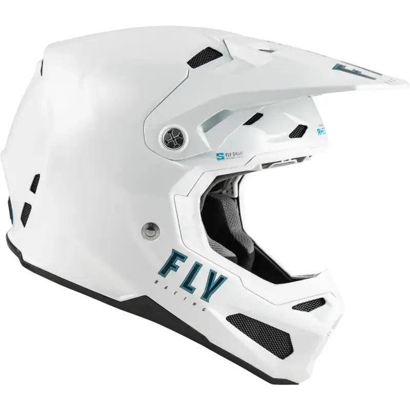 Youth Formula S Carbon Solid Helmet White Yl