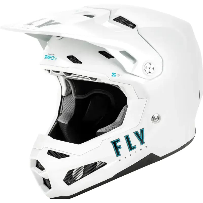 Youth Formula S Carbon Solid Helmet White Yl