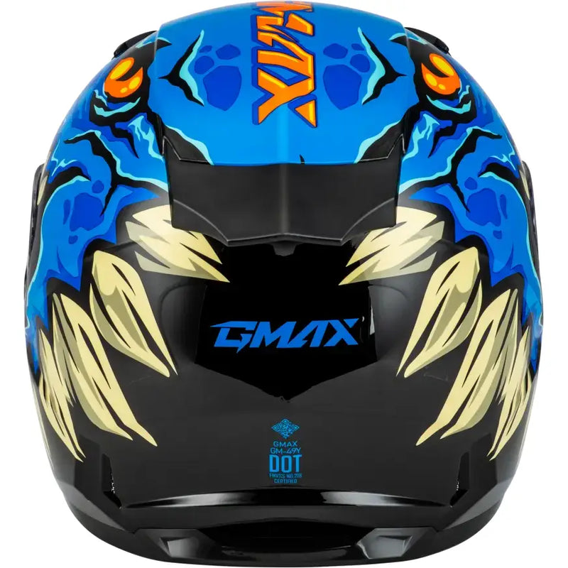 Youth Gm 49y Drax Snow Helmet Blue Yl - Powersports