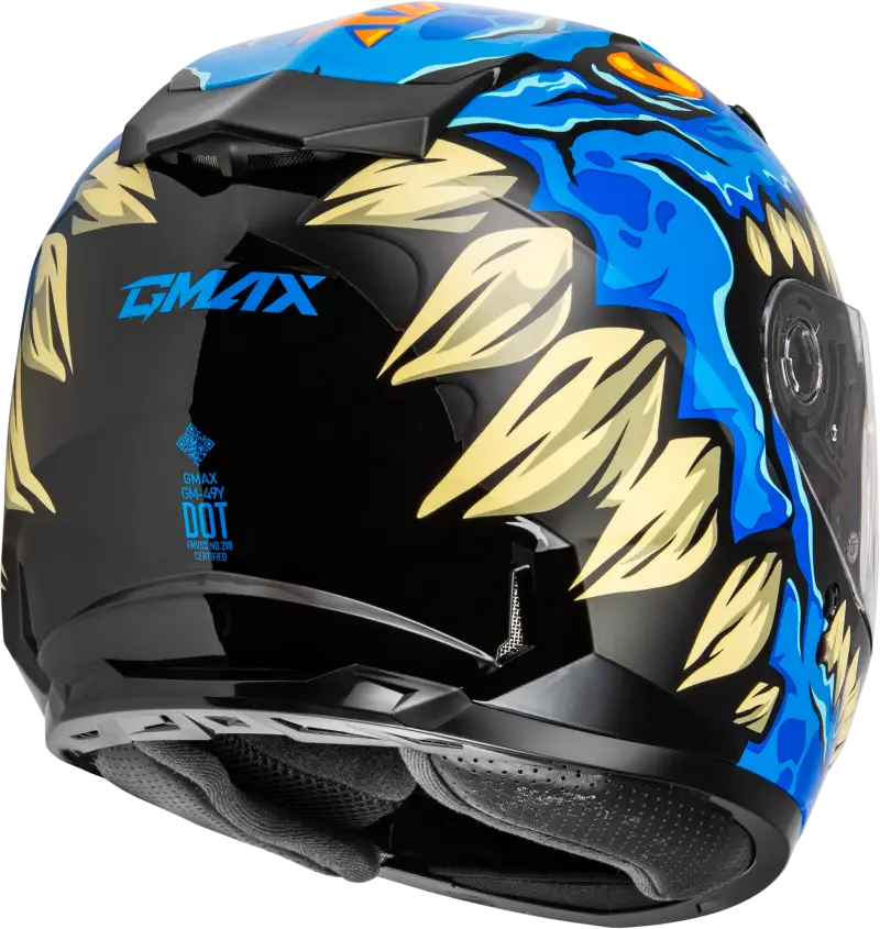 Youth Gm 49y Drax Snow Helmet Blue Ys - Powersports
