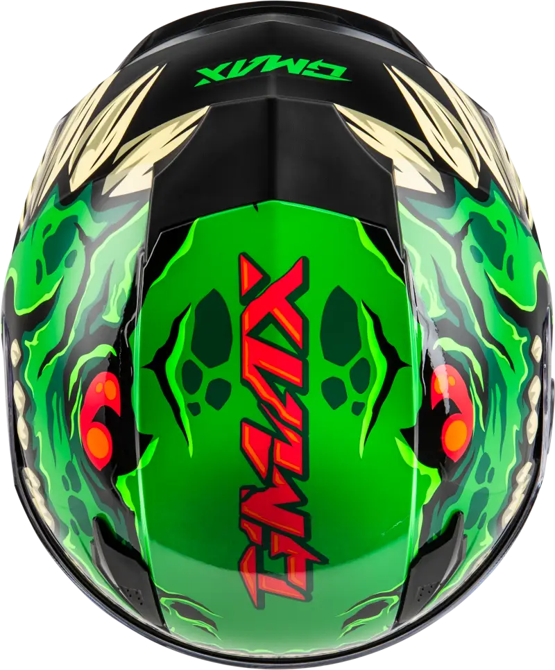 Youth Gm 49y Drax Snow Helmet Green Yl - Powersports