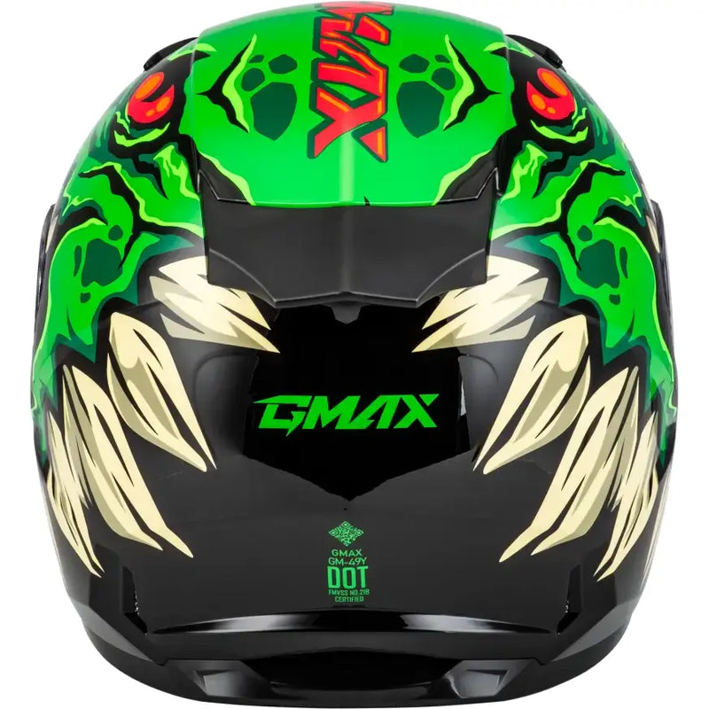 Youth Gm 49y Drax Snow Helmet Green Ym - Powersports