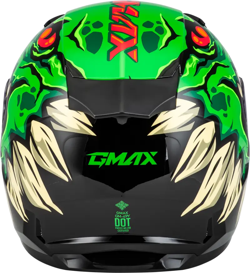 Youth Gm 49y Drax Snow Helmet Green Ym - Powersports