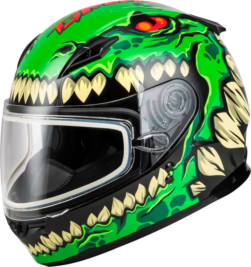 Youth Gm 49y Drax Snow Helmet Green Ym - Powersports
