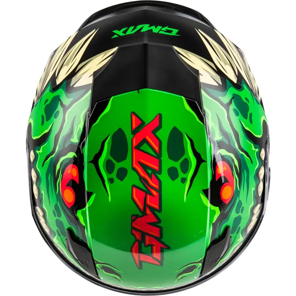 Youth Gm 49y Drax Snow Helmet Green Ys - Powersports