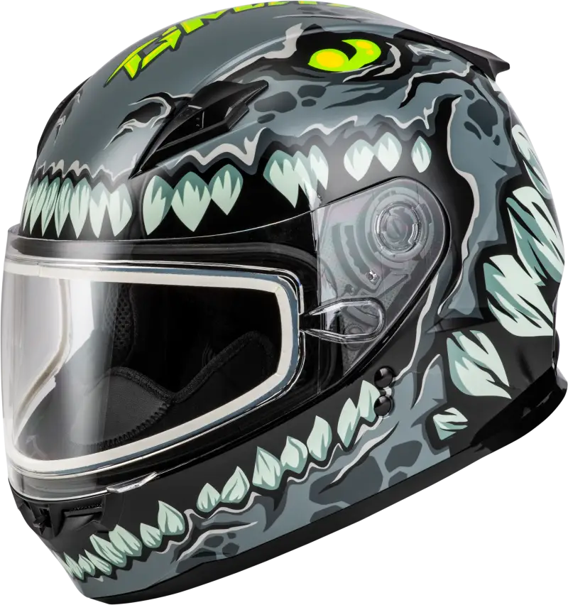 Youth Gm 49y Drax Snow Helmet Grey Yl - Powersports