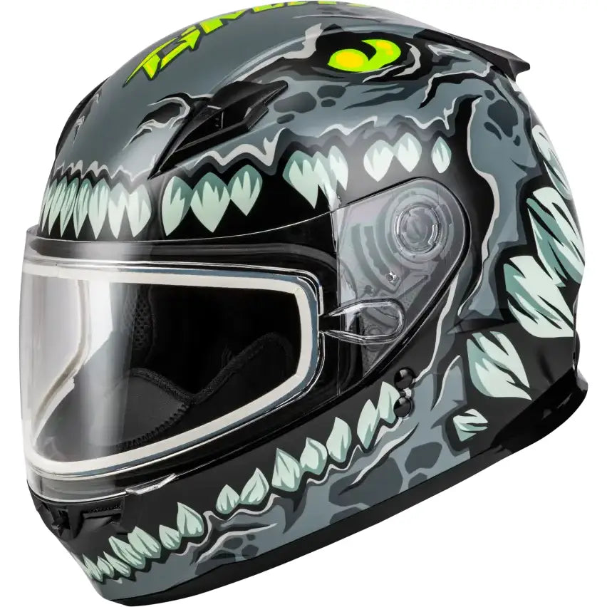 Youth Gm 49y Drax Snow Helmet Grey Ys - Powersports