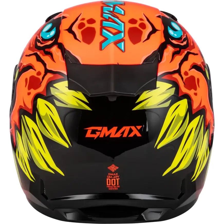 Youth Gm 49y Drax Snow Helmet Orange Yl - Powersports