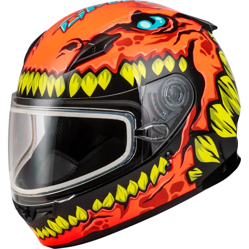 Youth Gm 49y Drax Snow Helmet Orange Yl - Powersports