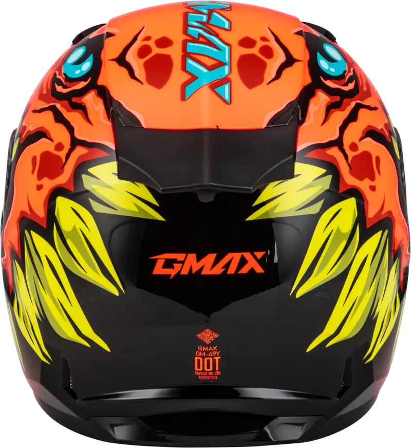 Youth Gm 49y Drax Snow Helmet Orange Yl - Powersports