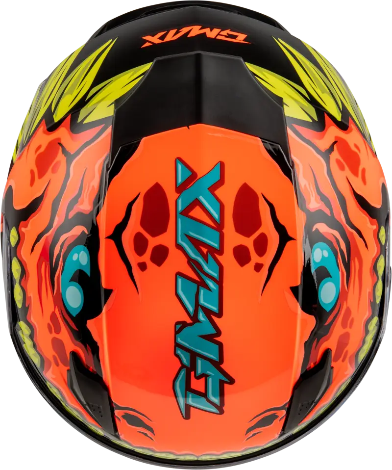 Youth Gm 49y Drax Snow Helmet Orange Yl - Powersports