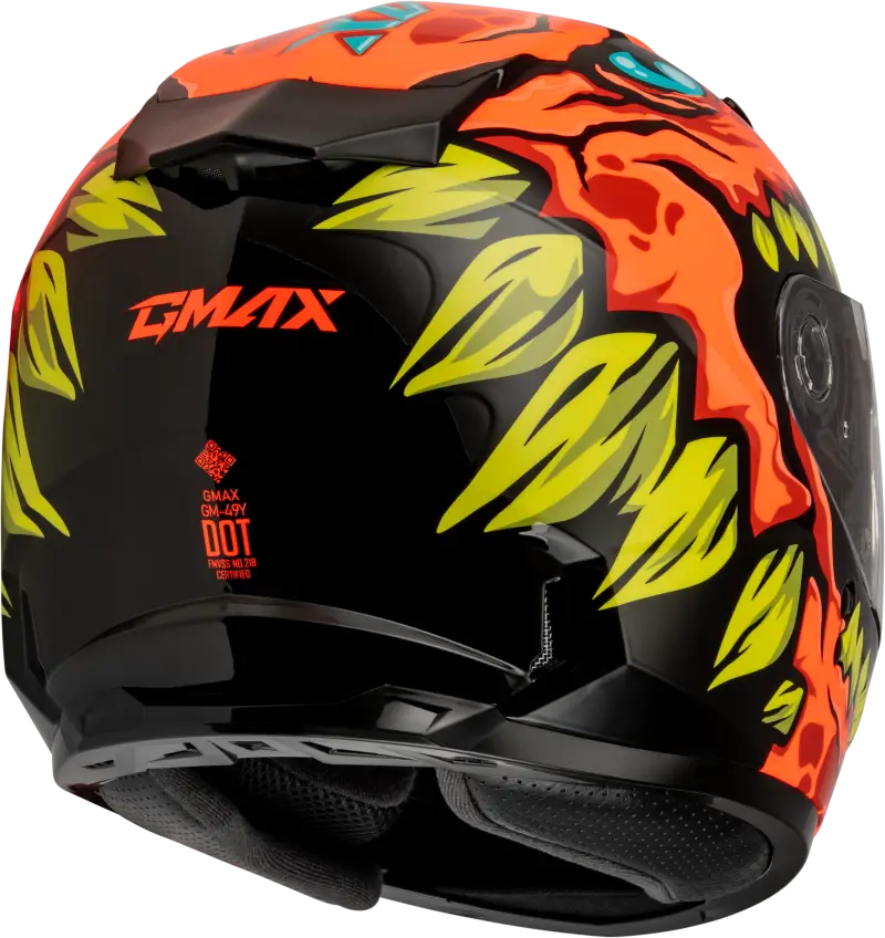 Youth Gm 49y Drax Snow Helmet Orange Ym - Powersports