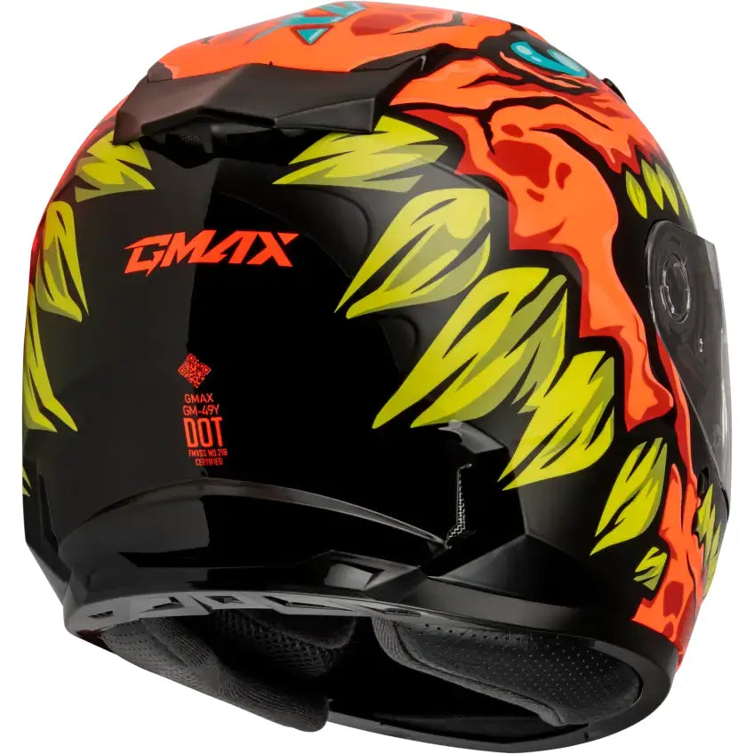 Youth Gm 49y Drax Snow Helmet Orange Ys - Powersports