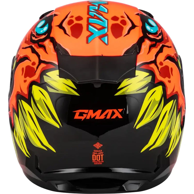 Youth Gm 49y Drax Snow Helmet Orange Ys - Powersports