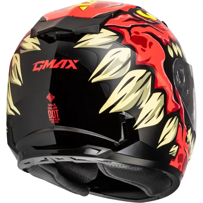 Youth Gm 49y Drax Snow Helmet Red Yl - Powersports