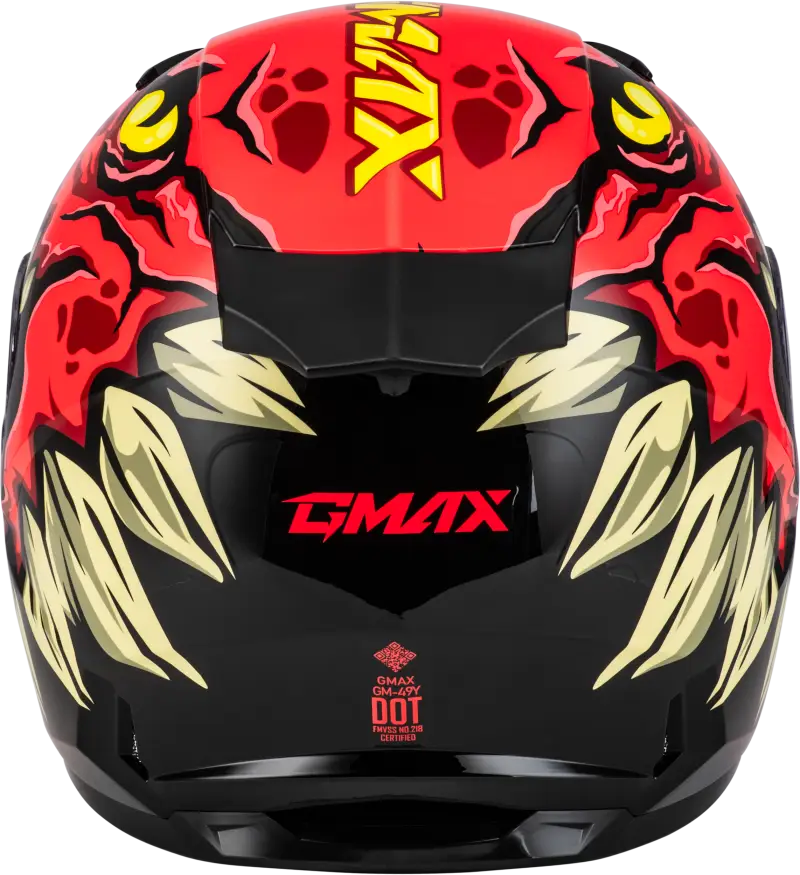 Youth Gm 49y Drax Snow Helmet Red Ym - Powersports