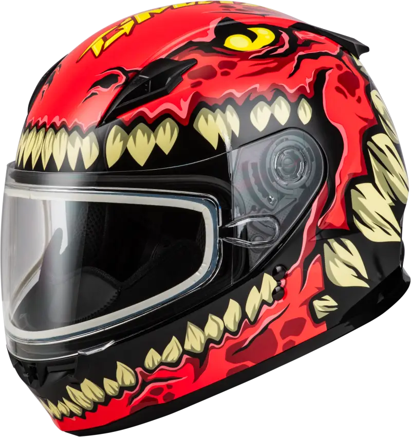 Youth Gm 49y Drax Snow Helmet Red Ym - Powersports