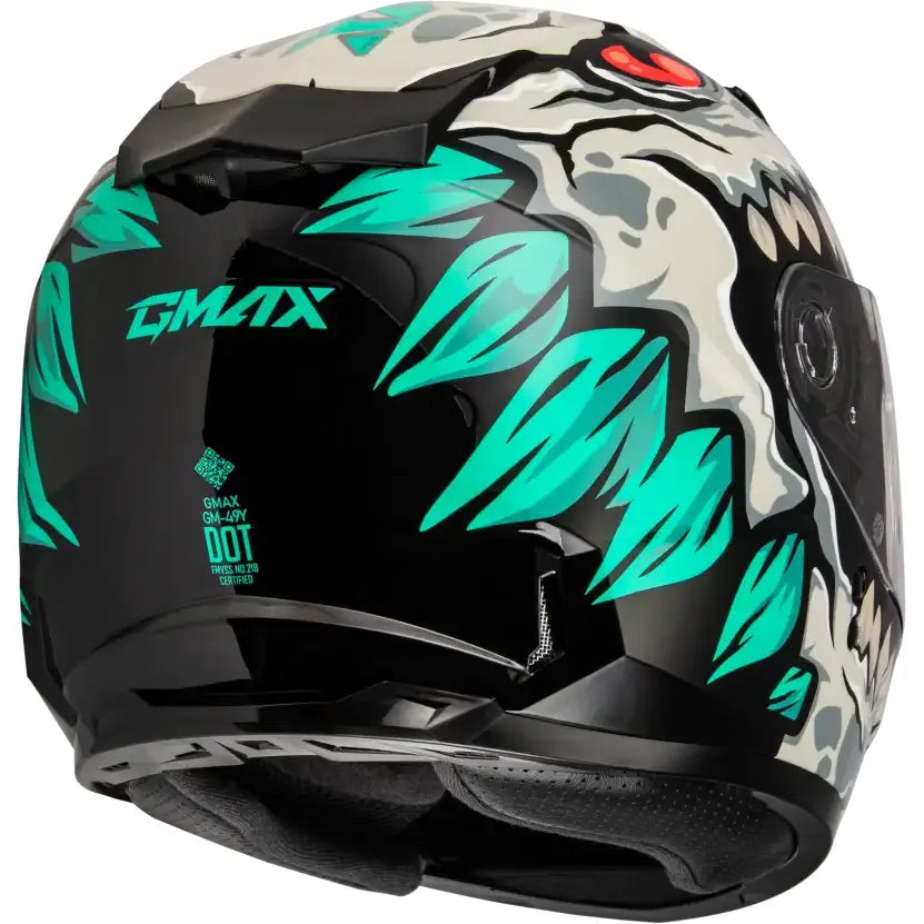Youth Gm 49y Drax Snow Helmet Silver Yl - Powersports