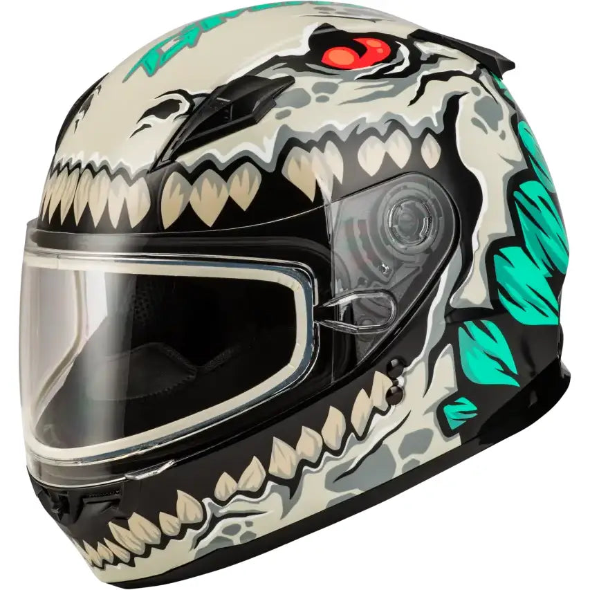 Youth Gm 49y Drax Snow Helmet Silver Yl - Powersports