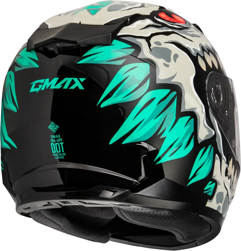 Youth Gm 49y Drax Snow Helmet Silver Yl - Powersports