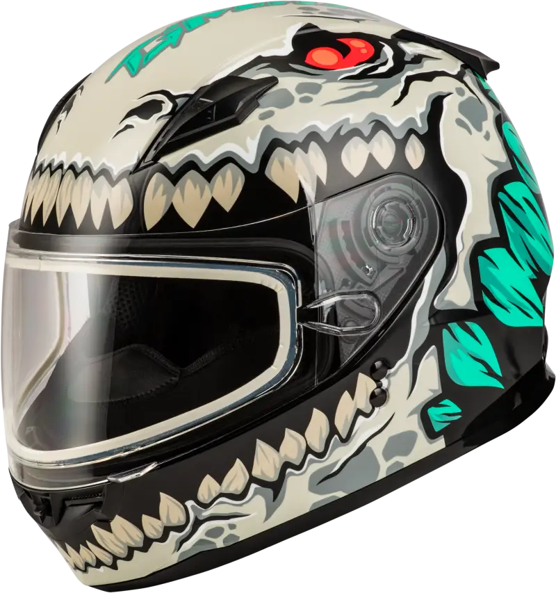 Youth Gm 49y Drax Snow Helmet Silver Yl - Powersports