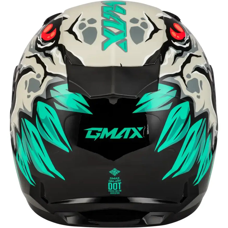 Youth Gm 49y Drax Snow Helmet Silver Ym - Powersports