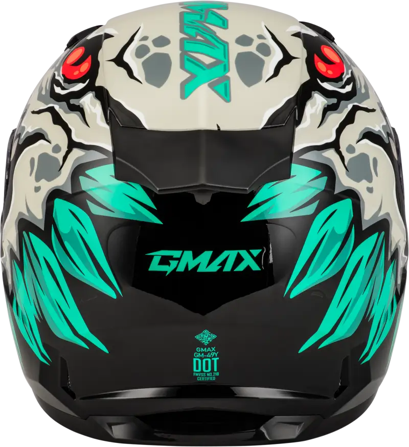 Youth Gm 49y Drax Snow Helmet Silver Ys - Powersports