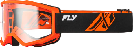Youth Focus Goggle Blk/Orange W/ Clear Lens - FLY RACING