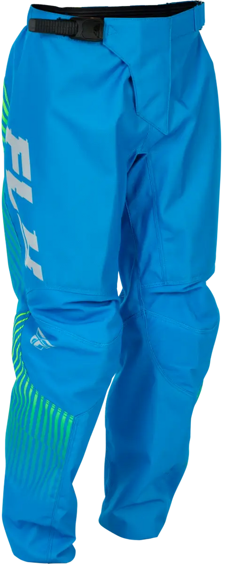 Youth F 16 Pants Blue/Hi Vis Sz 26 - FLY RACING