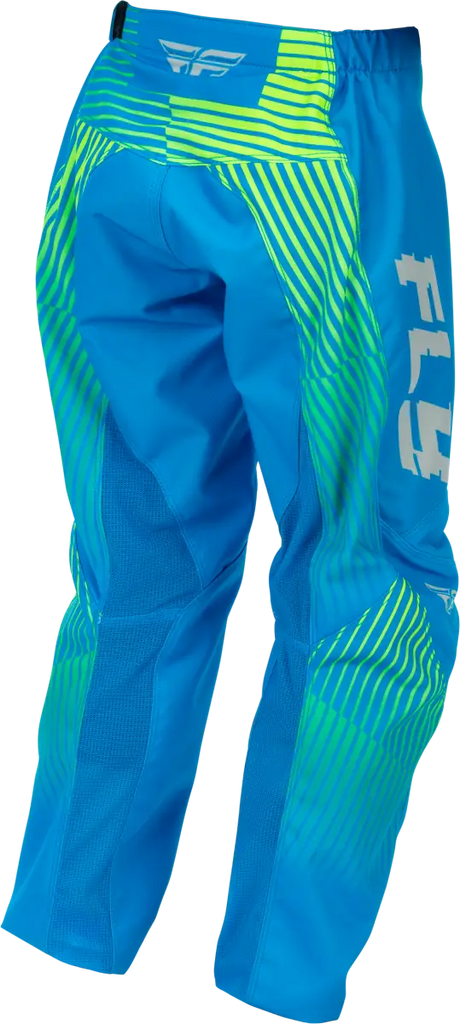 Youth F 16 Pants Blue/Hi Vis Sz 22 - FLY RACING
