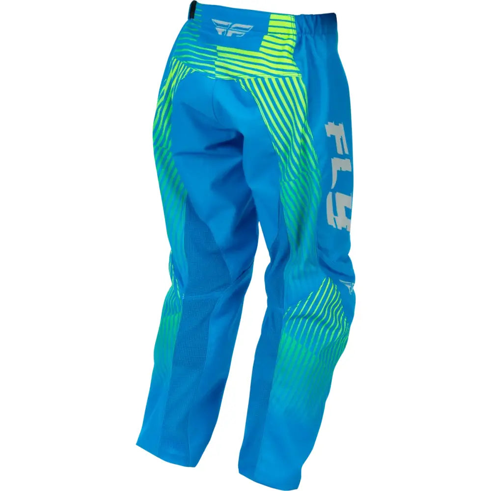Youth F 16 Pants Blue/Hi Vis Sz 18 - FLY RACING