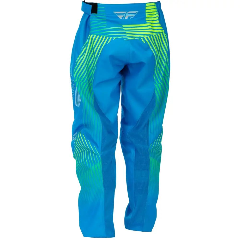 Youth F 16 Pants Blue/Hi Vis Sz 18 - FLY RACING