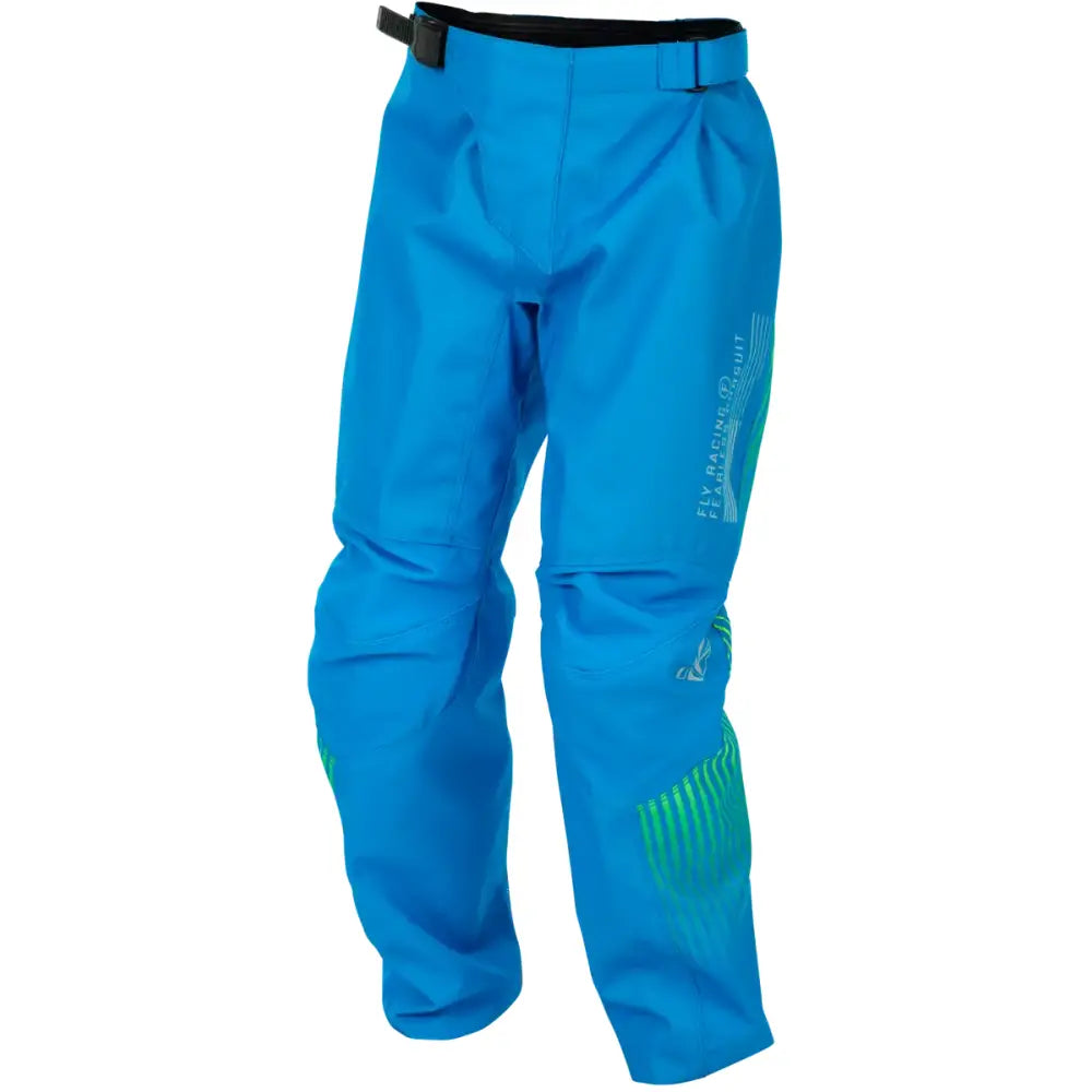 Youth F 16 Pants Blue/Hi Vis Sz 20 - FLY RACING