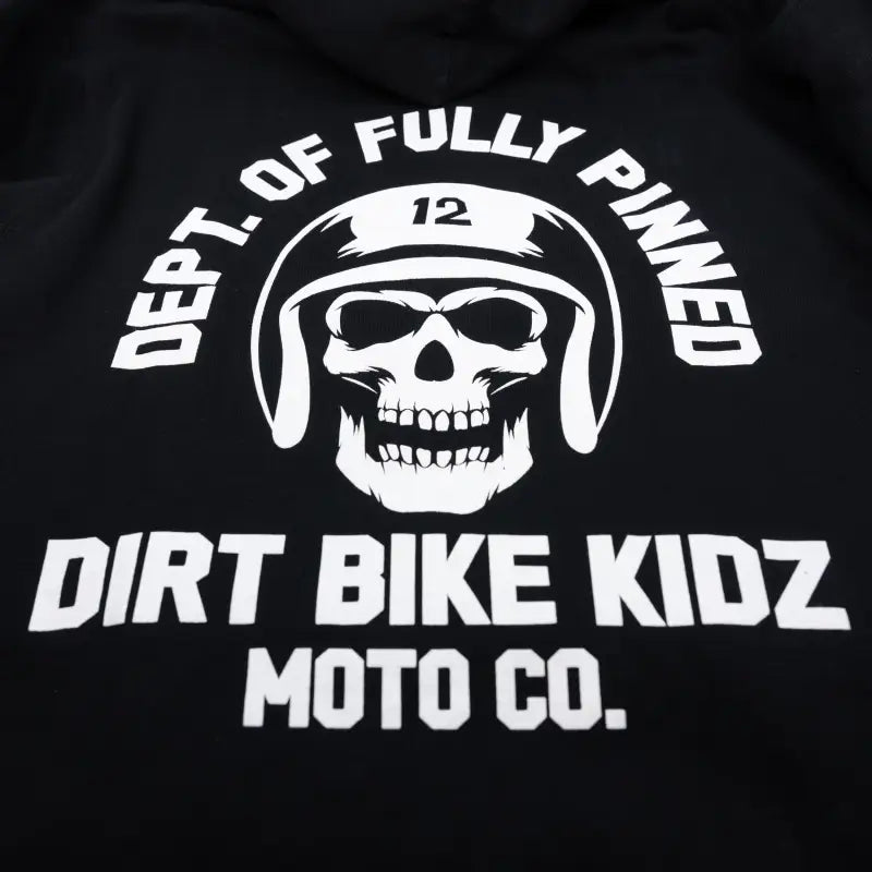 Fully Pinned Youth Hoodie Black Yx - DBK