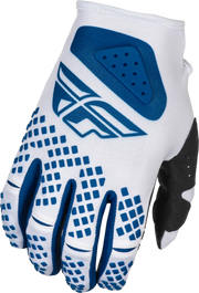 Youth Kinetic Center Gloves White/Navy Ys