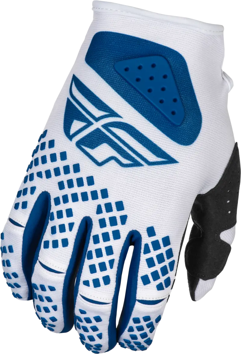 Youth Kinetic Center Gloves White/Navy Ys